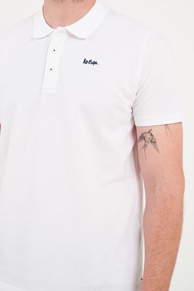 Lee Cooper Tricou barbat polo de culoare uniforma