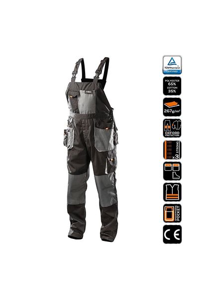 NEO Pantaloni De Lucru Cu Pieptar, Salopeta, Model Hd, Marimea L/52,