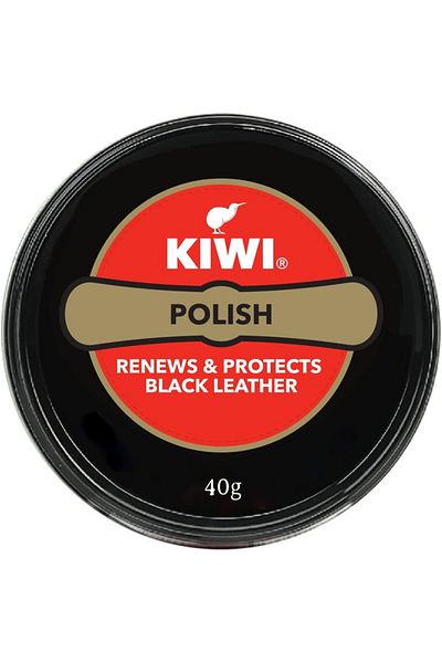 Kiwi Paste Shoe Polish Black - 40g - Pack of 5