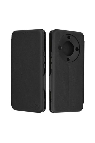 SKYDDAR INNOVATION Case for Honor Magic5 Lite, Safe Wallet, Eco-Leather, Magnetic Closure, Black, sticker set