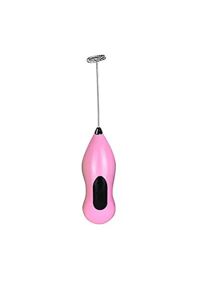 ABYZ Mixer electric de spumă de cafea cu baterii roz
