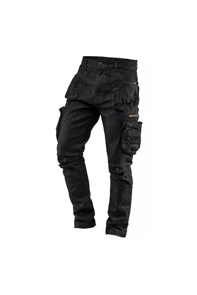 NEO 5-Pocket Work Trousers, Denim Model, Black, Size M,