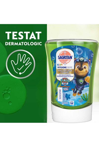 Dettol Sagrotan No Touch Kids Soap Dispenser Set: Liquid soap dispenser with sensor + 5 soap refills, 250 ml