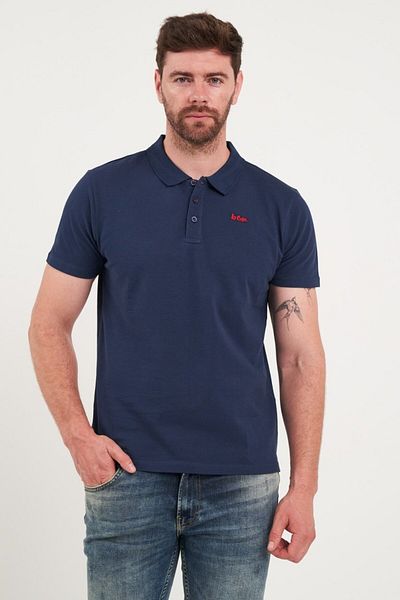 Lee Cooper Tricou barbat polo de culoare uniforma
