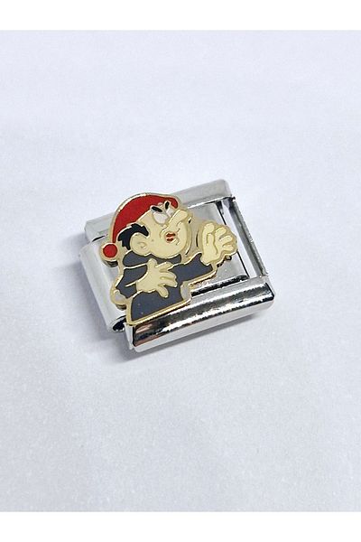 RoseCo00 Steel Italian Charm Bracelet Charm