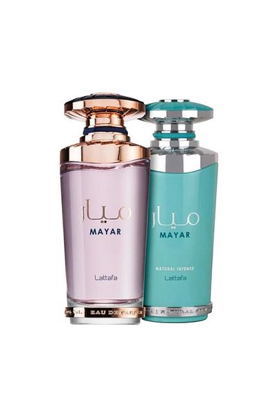 lattafa Package of 2 perfumes, Mayar 100 ml and Mayat Natural Intense 100 ml
