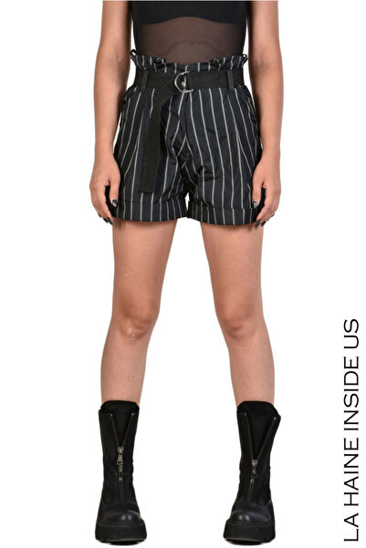 La Haine Inside Us PANTALONI ȘORT CHARLENE - LA HAINE INSIDE US - NEGRU, XS