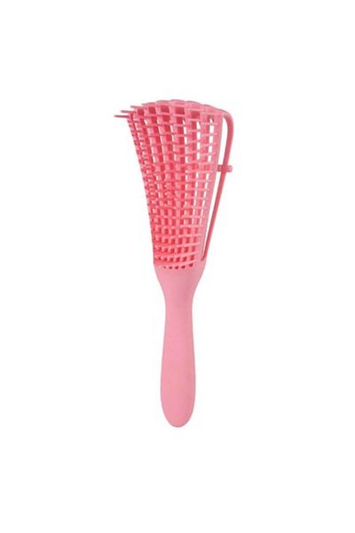 Urban Trends URBAN TRENDS® Wet & Dry Curly Hair Detangling Flexible Brush, Pink