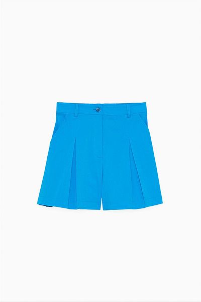Patrizia Pepe POPLIN SHORT - PATRIZIA PEPE - ALBASTRU, 42