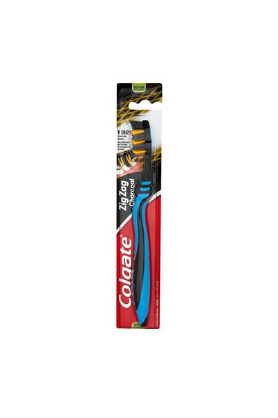 Colgate Periuta de Dinti Colgate Zig Zag Charcoal, Duritate Medie