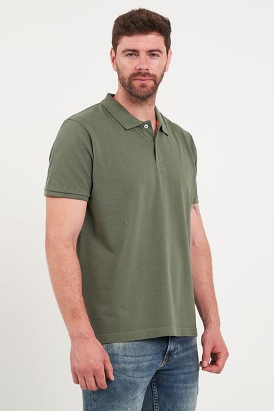 Kenvelo Tricou barbat polo de culoare uniforma