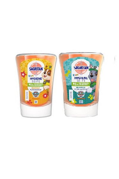 Dettol Set of 2 Refills of Sagrotan Kids No Touch Antibacterial Liquid Soap with Grapefruit