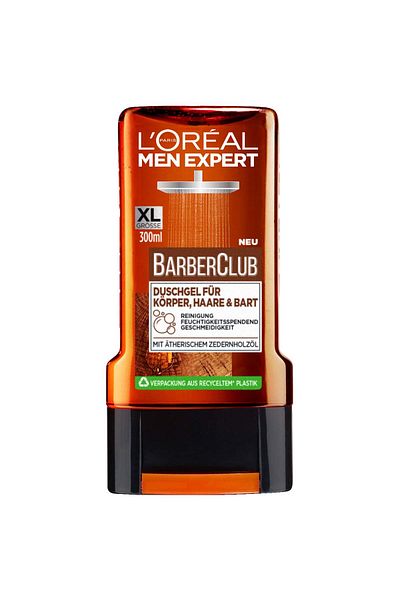 L'Oreal Paris Gel de Dus 3 in 1, L'Oreal, Men Expert, Barber Club, Curatarea Corpului, Parului si Barbii, 300ml