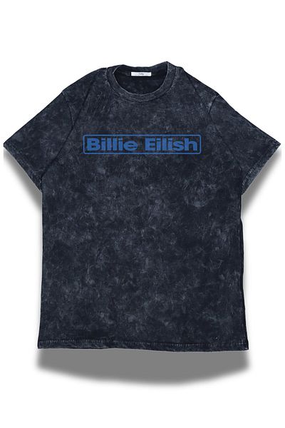 Fuddy Moda Υπερμεγέθη μπλουζάκι Billie Eilish Tour με στάμπα που πλένεται, Unisex μπλουζάκι με θέμα το άλμπουμ Billie Eilish