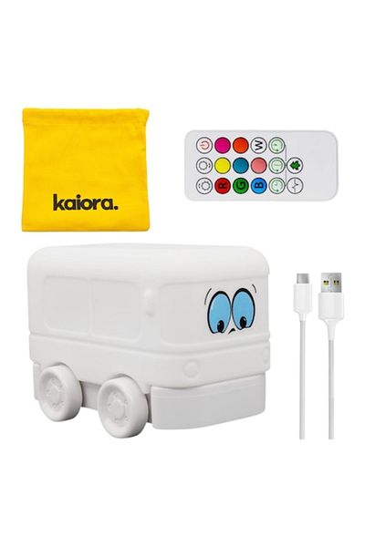 OEM Night Lamp for Kids Kaiora™, Bus Shape, Portable Silicone Non-Toxic, Rechargeable Battery, Touch-C
