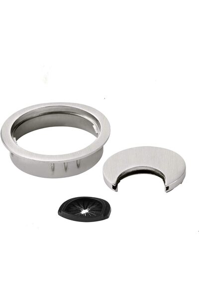 GENERAL طقم حلقات مكتب Rayibuir مكون من قطعتين، حلقات مكتب كمبيوتر مصنوعة من سبائك الزنك، منظمات أسلاك، كابلات طاولة