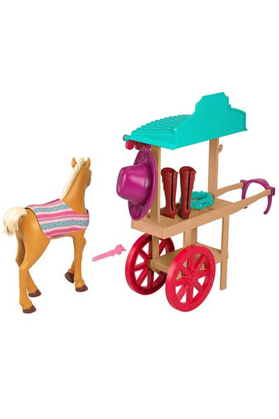 mattel Spirit Miradero Festival Playset, Wagon with Riding Equipment