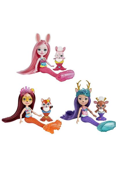 mattel Set of 3 mermaid dolls Royal Enchantimals Ocean Kingdom