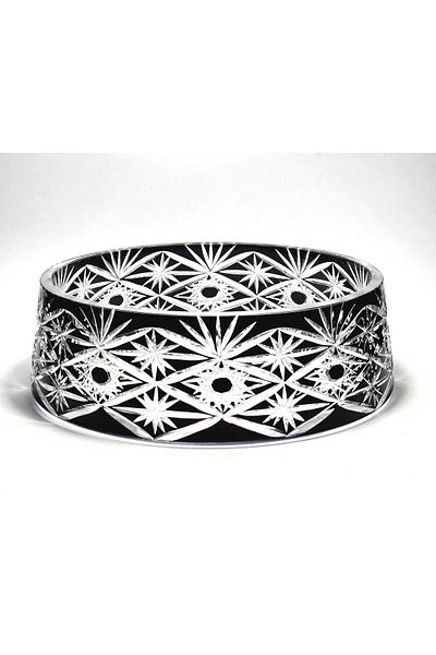 Kristal Market Handmade Crystal Avant-Garde Vision Mercury Decorative Presentation Bowl