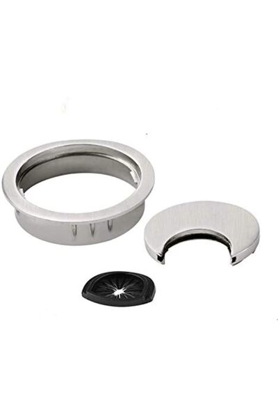 GENERAL طقم حلقات مكتب Rayibuir مكون من قطعتين، حلقات مكتب كمبيوتر مصنوعة من سبائك الزنك، منظمات أسلاك، كابلات طاولة