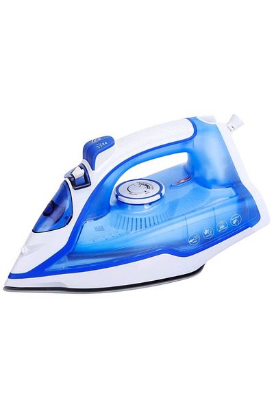 Sofia Concept Steam Iron, 2400W, Anti-Drip, Self-Cleaning, Non-Stick Ceramic Soleplate, Blue Topaz