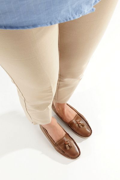 ARTI ARTI AYAKKABI Plus-Plus001-Summer 501-Genuine Leather Daily Women's Mink Ballerina Shoes