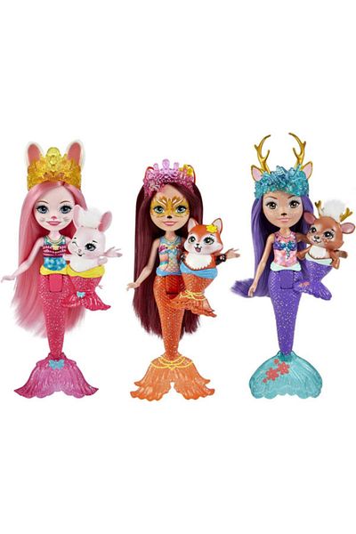 mattel Set of 3 mermaid dolls Royal Enchantimals Ocean Kingdom