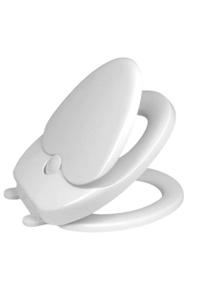 SUPER TRENDS Capac WC 2 in 1 Cu Reductie Pentru Copii si Adulti SUPER TRENDS®, Plastic Durabil, Alb