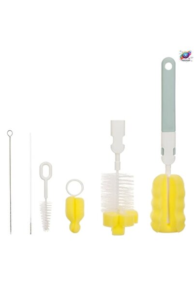 KidsGo Set 6 ustensile pentru curățarea biberoanelor și a tetinelor