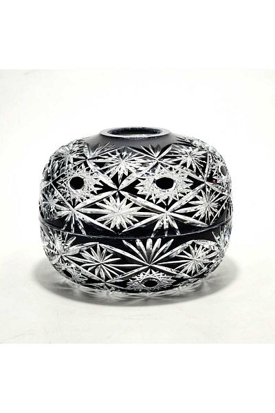 Kristal Market Handmade Crystal Avant-Garde Vision Patterned Decorative Presentation Holder Covered Napkin Holder