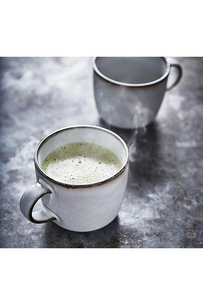 IKEA Quality 2 Pieces Mug with Handle Height 8 cm Ikea Set of 2 Teacup Light Gray Cup Volume 370 ml