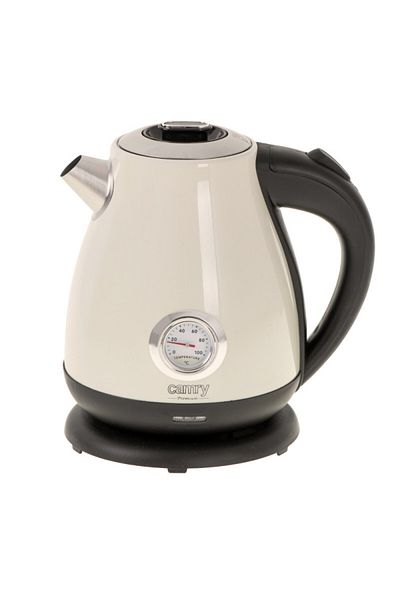 CAMRY Electric kettle Camry CR 1344, 2200W, 1.7 liters, Thermometer, Sediment filter, Cream
