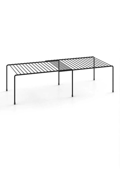 YÜCEKAYA TİCARET 3-Piece Countertop Organization Set, Matte Black Shelf Organizer Pan Organizer Cup Holder Organize Inside Cabinet