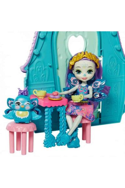mattel Enchantimals Patter Peacock Playset and House