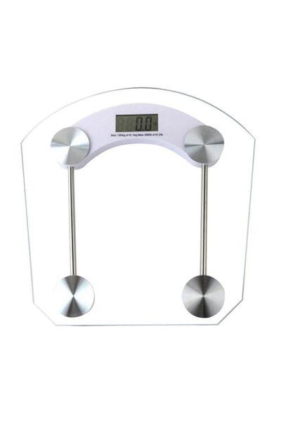 SUPER TRENDS Cantar Electronic Corporal de Baie SUPER TRENDS®, Transparent, Afisaj Electronic, Capacitate Maxima