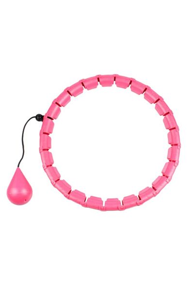 SUPER TRENDS Cerc Fitness Pentru Slabit Hula Hoop SUPER TRENDS®, Antrenamente Acasa, Model Ajustabil, Roz