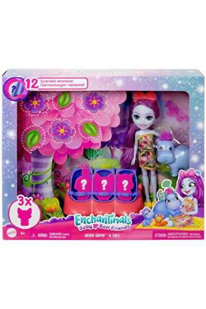 mattel Set de joaca Enchantimals Baby Best Friends - Hedda Hipo & Lake
