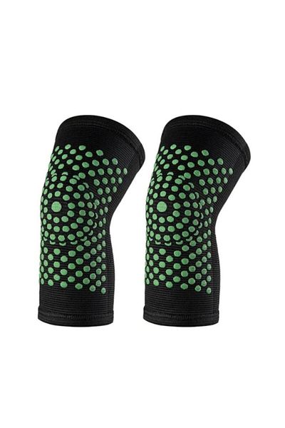 SUPER TRENDS Set 2 Knee Sleeves Premium with Self-Heating, Tourmaline SUPER TRENDS®, Elastic, Universal Size, Un