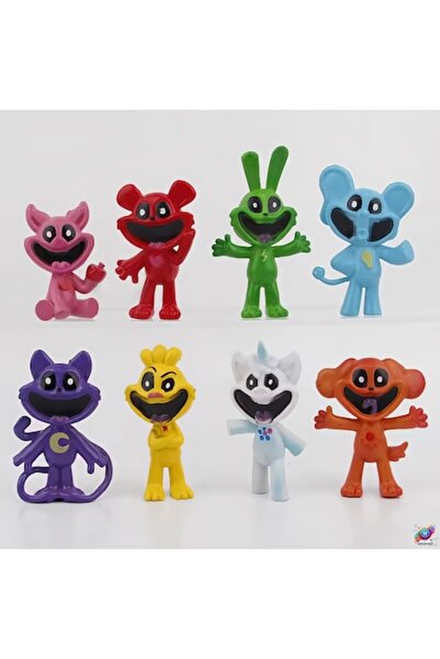Toys4kids Set 8 figurine Smiling Critters, 7cm inaltime, multicolor, varsta m...