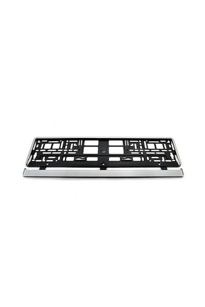 motor starter Matte silver license plate holder, universal size