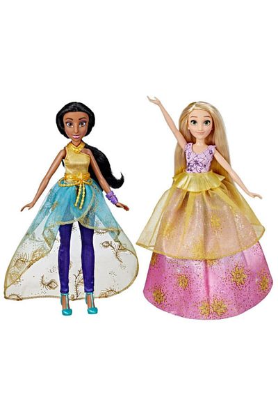 Hasbro Disney Princess, Jasmine and Rapunzel doll set with wardrobe