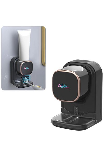 Sofia Concept Sofia CONCEPT® Automatic Toothpaste Dispenser, Infrared Sensor, 3 Levels, 1200mAh, Black Core