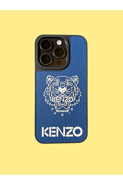 Kenzo Carcasă de telefon compatibilă cu iPhone 14 Pro- Albastră
