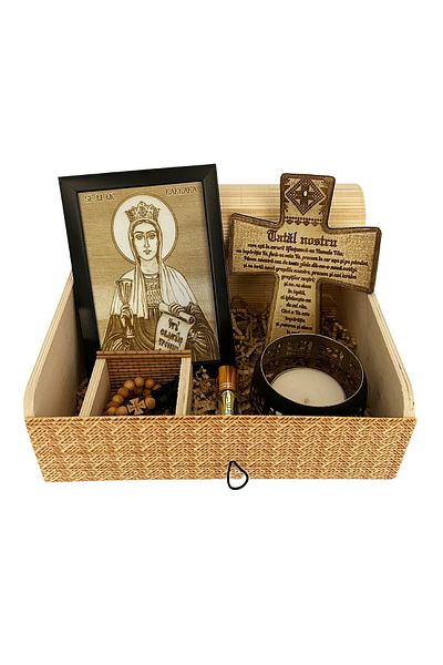 OEM Holy Gift Set – Icon and Prayer: Saint Barbara