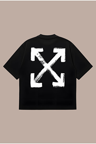 PURE POWER Off White Arab Tee Boxy Fit Oversize Unisex %100 Pamuklu Tshirt – ...