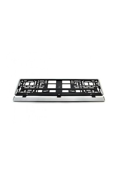 motor starter Matte silver license plate holder, universal size
