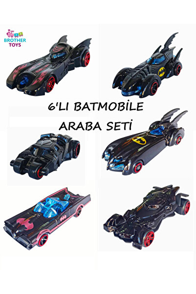 Brother Toys 6'lı Batmobile Oyuncak Demir Araba Seti 8 Cm. Batman