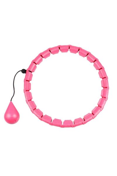 SUPER TRENDS Cerc Fitness Pentru Slabit Hula Hoop SUPER TRENDS®, Antrenamente Acasa, Model Ajustabil, Roz