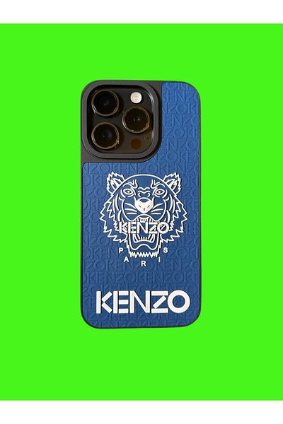 Kenzo Carcasă de telefon compatibilă cu iPhone 16 Pro- Albastră