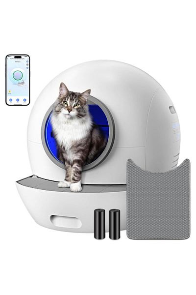 Urban Trends Litiera Automata Premium URBAN TRENDS®, Pentru Pisici, 60L, Functie Intelligenta Autocuratare